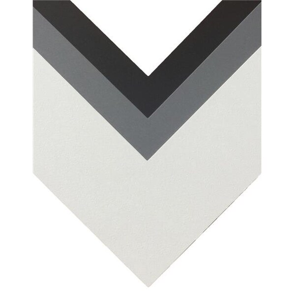 SAX 1537158 Die-Cut Mat Board; 11 x 14 in. Mid-Gray - Pack of 10